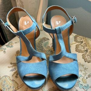 BP (Nordstrom Brand) suede wedge sandals